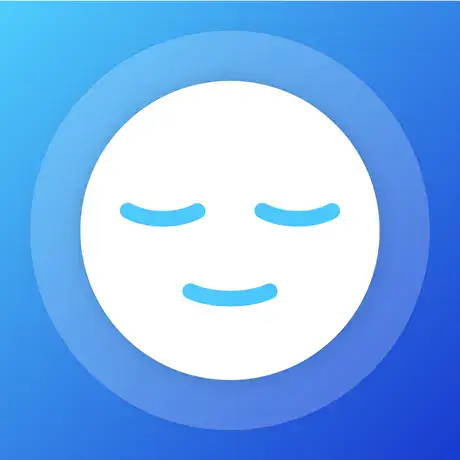 Mindshift CBT logo. A serene face emoji illustrating calmness and mental wellness