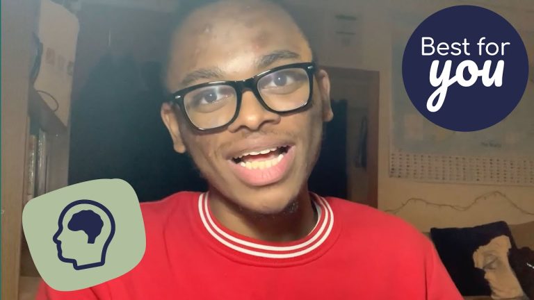 A person speaking directly to the camera, wearing glasses and a red shirt, with a "Best for you" logo in the background.