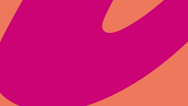 Logo of Best For You organisation with vibrant pink and orange abstract background.